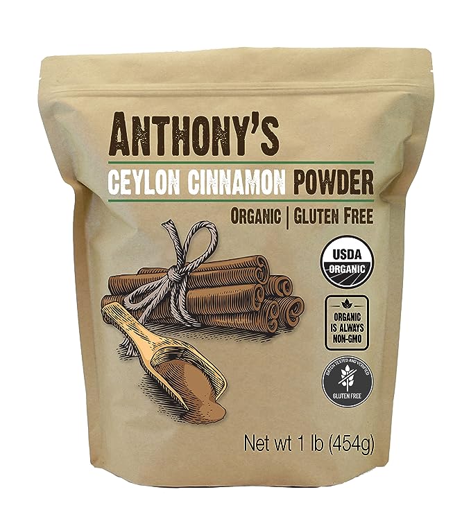 Anthony's Ceylon Cinnamon USDA Certified Organic Ground Powder