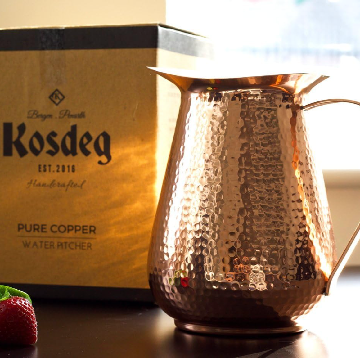 Handcrafted 100% Pure Copper Ayruveda Water Pitcher