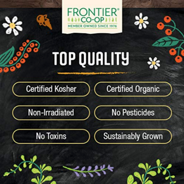 Frontier Black Elderberries Organic Sambucus Nigra Dried Fruit 1 Lb