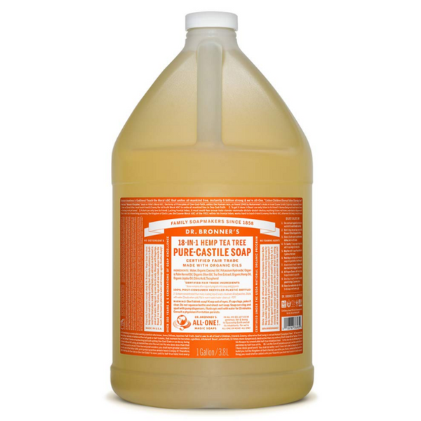 Dr Bronner's All One Hemp Tea Tree Pure Castile Soap with Organic Oils - 1 Gallon