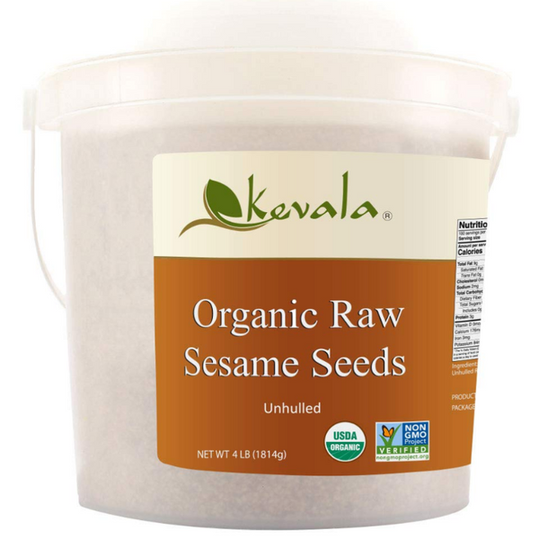 /Users/deboKevala Organic Raw Unhulled Sesame Seeds Vegan Plant Based Protein