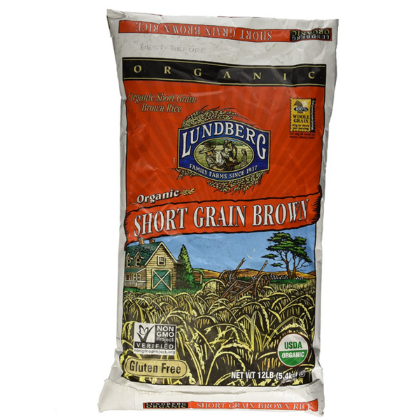 Lundberg Organic Short Grain Brown Rice 12 lbs
