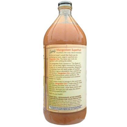 Gopal's Healthfoods Mangosteen One Pure Organic Mangosteen Juice