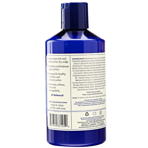 Avalon Organics Scalp Normalizing Tea Tree Mint Hair Conditioner 14oz