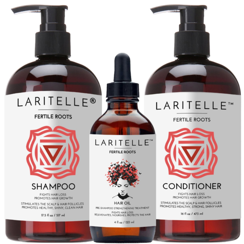 Laritelle Fertile Roots Natural Organic Hair Growth Treatment Set